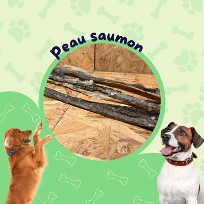 Peau Saumon ( lamelle 40cm) / Friandise chien