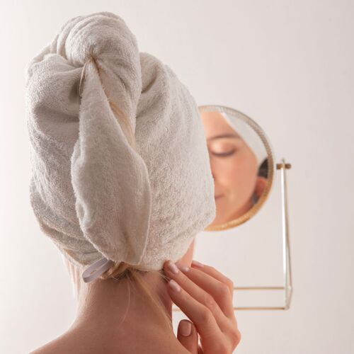 Serviette cheveux en bambou Oekotex