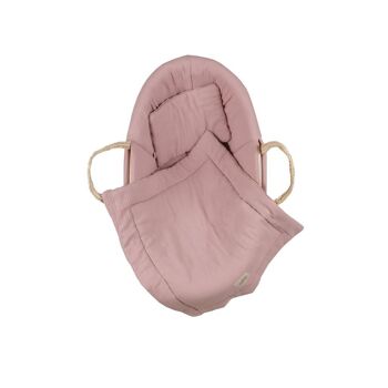 PARURE DE LIT EN MOUSSELINE ROSE - en collaboration avec MalomiKids 2