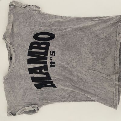 CAMISETA MAMBO NEGRO GRIS S