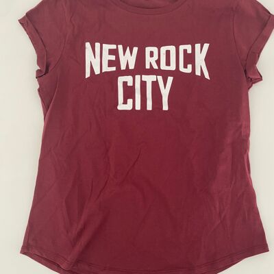 CAMISETA NEW ROCK CITY BURDEOS L