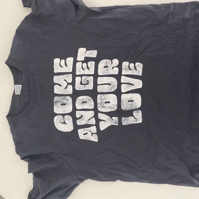 TEE SHIRT GRIS COME AND GET YOUR LOVE L