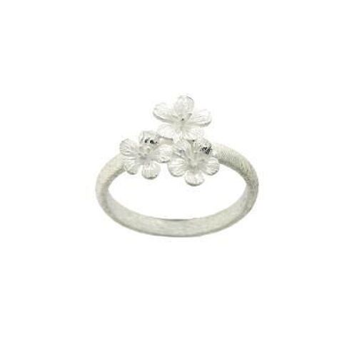 Sterling Silver Garland Flowers Ring in a Size P and Presentation Box