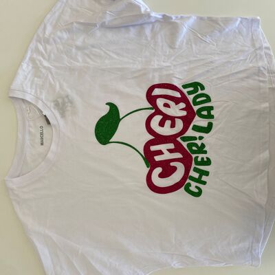 CHERI WHITE T-SHIRT L