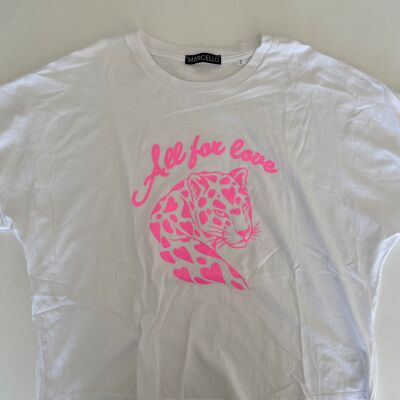 CAMISETA BLANCA ALL FOR LOVE ROSE S