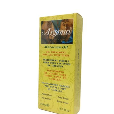 Traitement capillaire Arganics pour tous les types de cheveux Sérum protecteur pour la croissance des cheveux à l'huile d'argan 150 ml Solution de soin capillaire professionnelle ultime