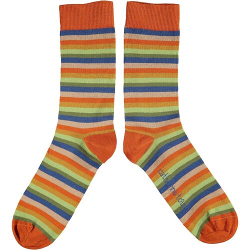Men's Organic Cotton Crew Socks - STRIPES - multi