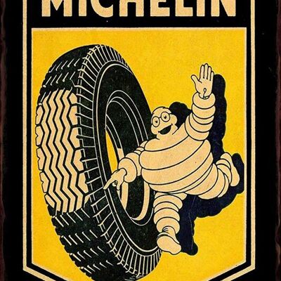 Michelin-Bibendum-Service-Metallplatte