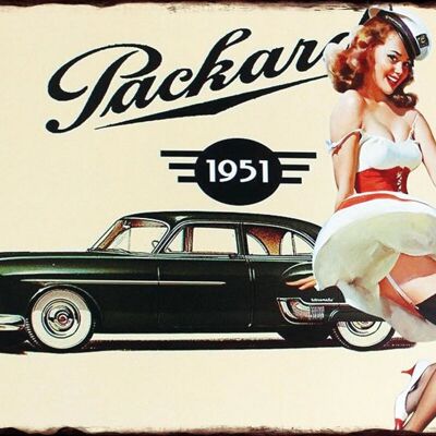 Packard 1951 Metallplatte