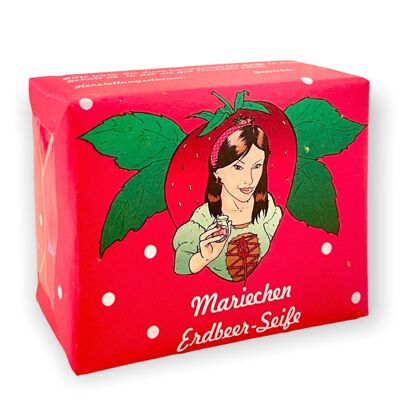 Handmade strawberry soap "Mariechen"