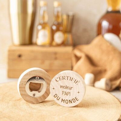 "Happy Birthday Grandpa" Round Bottle Opener - My Bambou