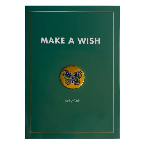 Schmetterling - "Make a wish" Grußkarte