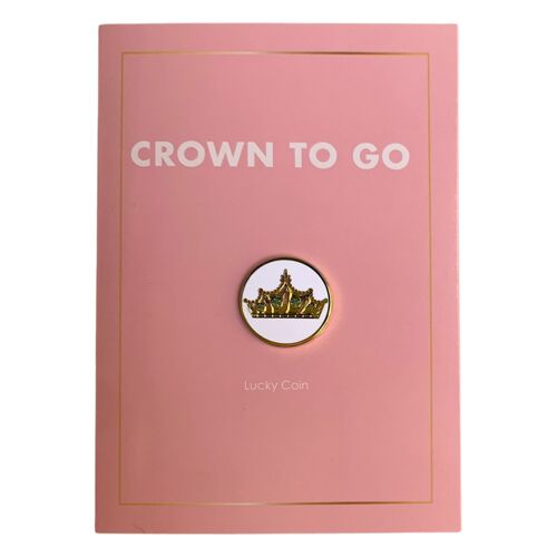 Crown to Go - Grußkarte mit Crown to Go Münze