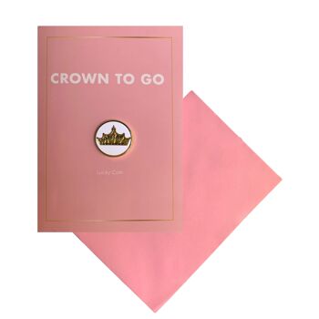 Crown to Go - Grußkarte mit Crown to Go Münze 2