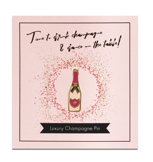 Champagnern Ansteck-Pin | Anstecker für Frauen |