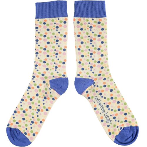 Women's Organic Cotton Crew Socks - SPOT - multi