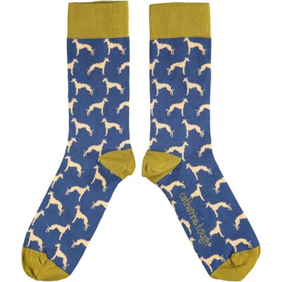 Calcetines de algodón orgánico para mujer - WHIPPET - azul marino