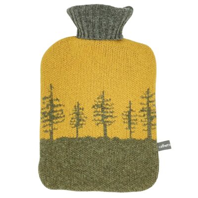 Hot Water Bottle Covers - Lambswool - FOREST - green