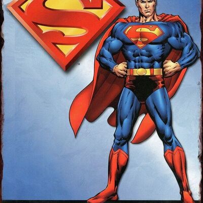 Plaque metal Superman - The Man of Steel