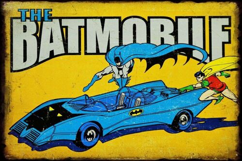 Plaque metal The Batmobile