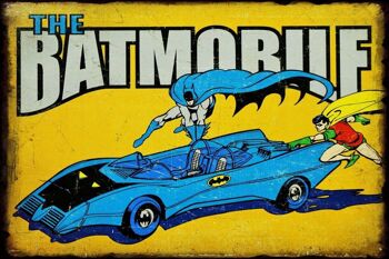 Plaque metal The Batmobile 1