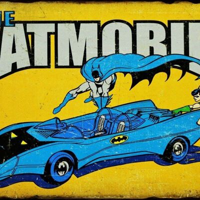 Plaque metal The Batmobile