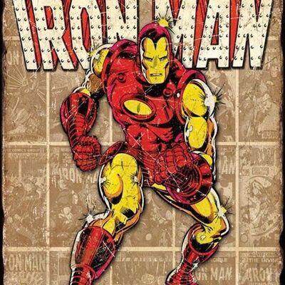 Metal plate The Invincible IRON MAN