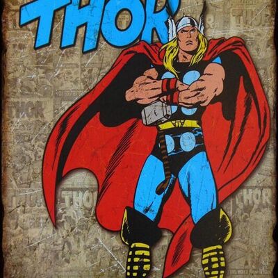 Plaque metal The Mighty THOR