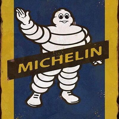 Michelin bibendum tire services metal plate