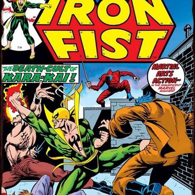 Plaque metal Iron Fist