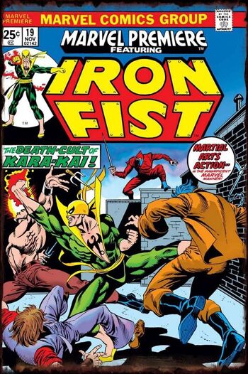 Plaque metal Iron Fist 1