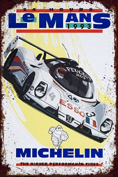 Plaque metal Le Mans 1993