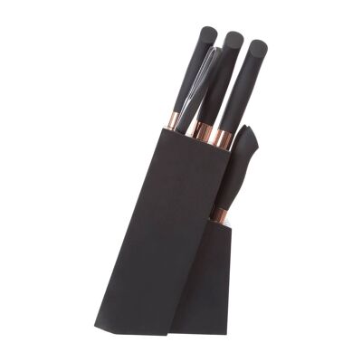 11 Pc Copper Fringed Knife / Scissor Set