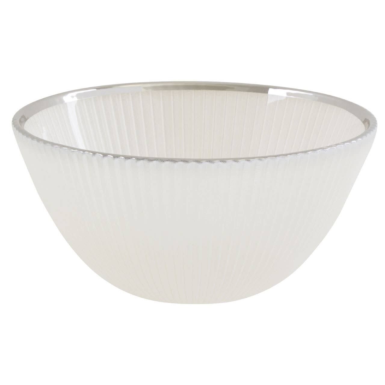 Buy wholesale 14.5cm White Glass Bowl