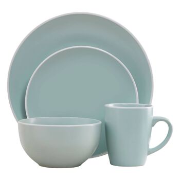 16pc Green Dinner Set 2