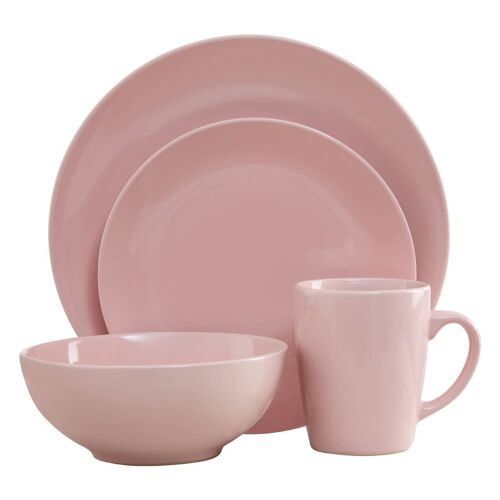 16pc Pink Dinner Set