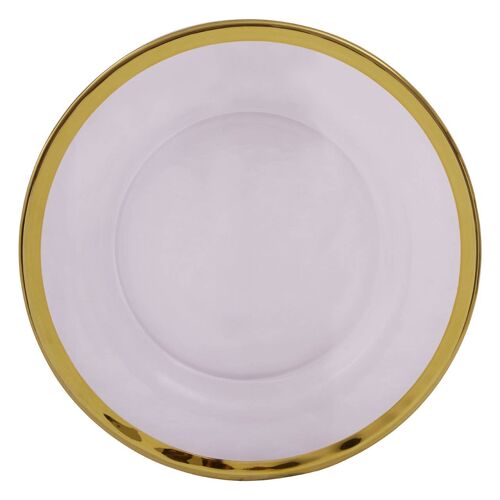 21cm Side Plate with Gold Rim