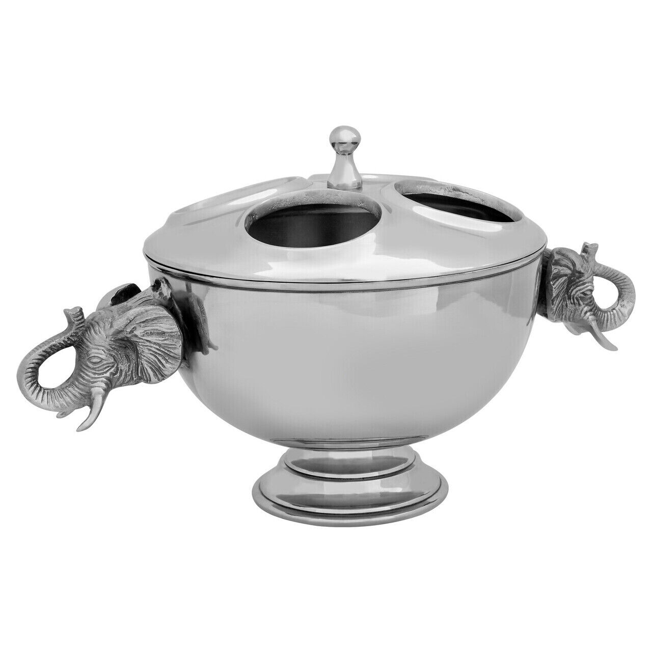 4 Bottles Elephant Wine Cooler with Lid