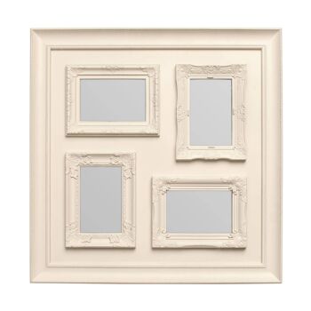 4 Photo Cream Plastic Multi Photo Frame 2