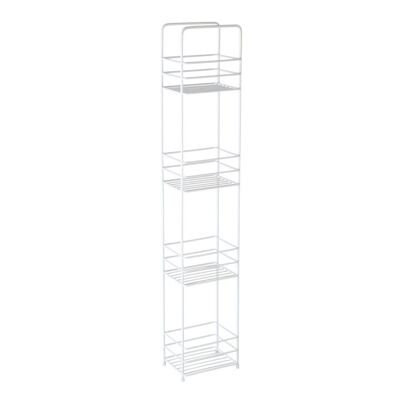 4 Tier White Rectangle Storage Caddy