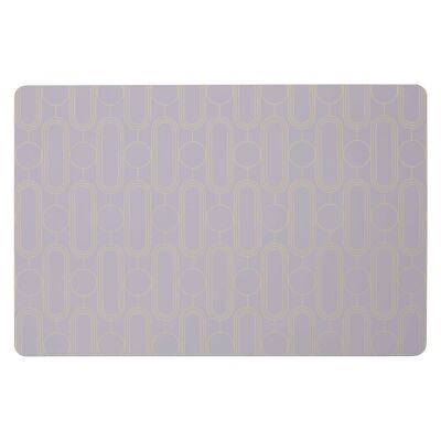 4pc Frosted Deco Purple Placemats