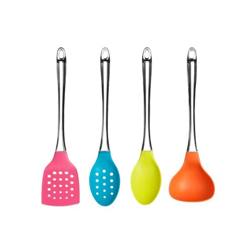 4pc Kitchen Tool Set with Clear PS Handle