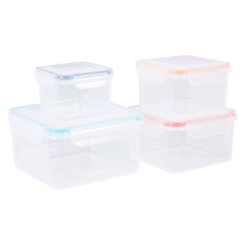 4pc Square Food Containers 8