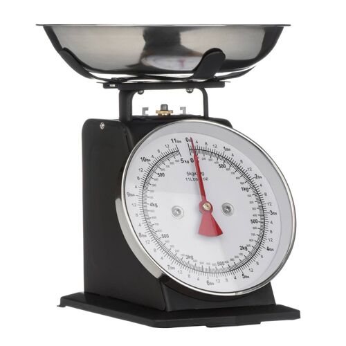 5kg Matte Black Retro Kitchen Scale
