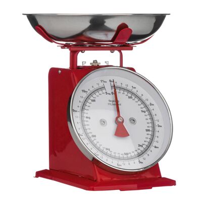 5kg Red Retro Kitchen Scale