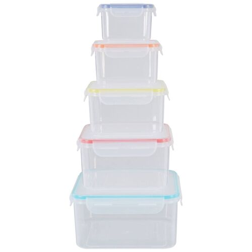 5pc Square Food Containers