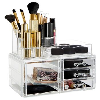 8 Compartment PS Cosmetics Organiser with 4 Drawers 3