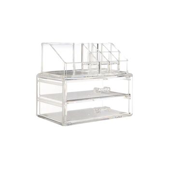 9 Compartment Cosmetics PS Organiser with 2 Drawers 7
