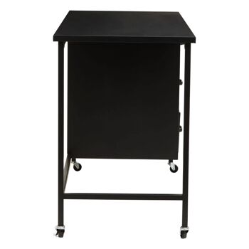 Academy Three Drawer Black Desk 10