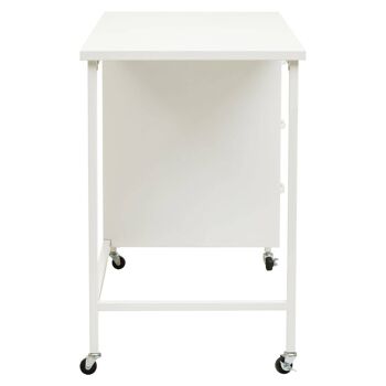 Academy Three Drawer White Desk 5